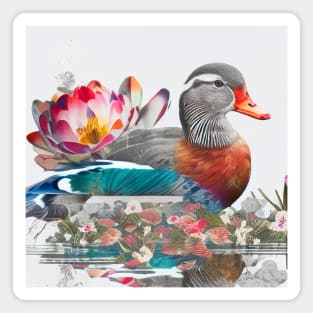 Mandarin Duck Nature Outdoor Imagine Wild Free Magnet